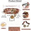 image:imageBivei Natural Semi Precious Gemstone beads bracelet for women  Life Tree and Leaf Charm Energy Reiki Crystal Stretch BraceletsPicasso Jasper Bracelet Set