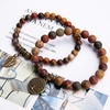 image:imageBivei Natural Semi Precious Gemstone beads bracelet for women  Life Tree and Leaf Charm Energy Reiki Crystal Stretch BraceletsPicasso Jasper Bracelet Set