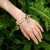 image:imageBivei Natural Semi Precious Gemstone beads bracelet for women  Life Tree and Leaf Charm Energy Reiki Crystal Stretch BraceletsPink Aventurine Bracelet Set