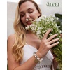 image:imageBivei Natural Semi Precious Gemstone beads bracelet for women  Life Tree and Leaf Charm Energy Reiki Crystal Stretch BraceletsPink Zebra Jasper Bracelet Set
