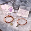 image:imageBivei Natural Semi Precious Gemstone beads bracelet for women  Life Tree and Leaf Charm Energy Reiki Crystal Stretch BraceletsPlum Blossom Jade Bracelet Set