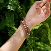 image:imageBivei Natural Semi Precious Gemstone beads bracelet for women  Life Tree and Leaf Charm Energy Reiki Crystal Stretch BraceletsPlum Blossom Jade Bracelet Set