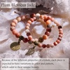 image:imageBivei Natural Semi Precious Gemstone beads bracelet for women  Life Tree and Leaf Charm Energy Reiki Crystal Stretch BraceletsPlum Blossom Jade Bracelet Set
