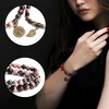 image:imageBivei Natural Semi Precious Gemstone beads bracelet for women  Life Tree and Leaf Charm Energy Reiki Crystal Stretch BraceletsRhodonite Bracelet Set