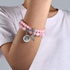 image:imageBivei Natural Semi Precious Gemstone beads bracelet for women  Life Tree and Leaf Charm Energy Reiki Crystal Stretch BraceletsRose Quartz Bracelets Set