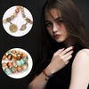 image:imageBivei Natural Semi Precious Gemstone beads bracelet for women  Life Tree and Leaf Charm Energy Reiki Crystal Stretch BraceletsSea Sediment Bracelet Set