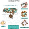 image:imageBivei Natural Semi Precious Gemstone beads bracelet for women  Life Tree and Leaf Charm Energy Reiki Crystal Stretch BraceletsSea Sediment Bracelet Set