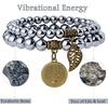 image:imageBivei Natural Semi Precious Gemstone beads bracelet for women  Life Tree and Leaf Charm Energy Reiki Crystal Stretch BraceletsTerahertz Stone Bracelet Set