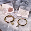 image:imageBivei Natural Semi Precious Gemstone beads bracelet for women  Life Tree and Leaf Charm Energy Reiki Crystal Stretch BraceletsUnakite Bracelet Set