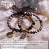 image:imageBivei Natural Semi Precious Gemstone beads bracelet for women  Life Tree and Leaf Charm Energy Reiki Crystal Stretch BraceletsYooperlite Bracelet Set