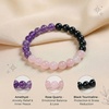 image:imageBivei Protection Crystal Healing Bracelet  8MM Strength Bracelet Spiritual Stretch Beaded Jewelry for Women Men GiftAnxiety Relief