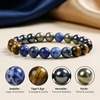 image:imageBivei Protection Crystal Healing Bracelet  8MM Strength Bracelet Spiritual Stretch Beaded Jewelry for Women Men GiftFocus Willpower