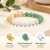 image:imageBivei Protection Crystal Healing Bracelet  8MM Strength Bracelet Spiritual Stretch Beaded Jewelry for Women Men GiftGood Luck