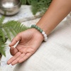 image:imageBivei Protection Crystal Healing Bracelet  8MM Strength Bracelet Spiritual Stretch Beaded Jewelry for Women Men GiftNew Beginnings