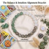 image:imageBivei Protection Crystal Healing Bracelet  8MM Strength Bracelet Spiritual Stretch Beaded Jewelry for Women Men GiftNew Beginnings