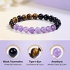 image:imageBivei Protection Crystal Healing Bracelet  8MM Strength Bracelet Spiritual Stretch Beaded Jewelry for Women Men GiftNo Negativity
