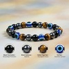 image:imageBivei Protection Crystal Healing Bracelet  8MM Strength Bracelet Spiritual Stretch Beaded Jewelry for Women Men GiftProtection