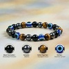 image:imageBivei Protection Crystal Healing Bracelet  8MM Strength Bracelet Spiritual Stretch Beaded Jewelry for Women Men GiftProtection