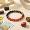 image:imageBivei Protection Crystal Healing Bracelet  8MM Strength Bracelet Spiritual Stretch Beaded Jewelry for Women Men GiftSelf Confidence