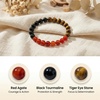 image:imageBivei Protection Crystal Healing Bracelet  8MM Strength Bracelet Spiritual Stretch Beaded Jewelry for Women Men GiftSelf Confidence