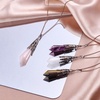 image:imageBivei Retro Antique Brass Chakra Necklace 12 Facted Prism Prism Gemstone  Quartz Crystal Stone Healing PendantAmethyst