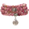 Rhodochrosite-Lotus OM-Buddha