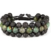image:imageBivei 8mm Natural Lava Rock Stone Bracelets for Men  Healing Crystal Essential Oil Diffuser Beads Bracelet Chakra Yoga Energy Anxiety Gemstone Bracelet Gift Jewelry for MenAfrican Turquoise  Lava Rock  Agate