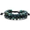 image:imageBivei Aromatherapy Essential Oil Diffuser Bracelet Lava Stone Bead Gemstone Anxiety Diffuser Bangle Cuff BraceletDark Green