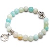image:imageBivei Gemstone Bead Bracelet for Women Healing Crystal Stone Yoga Chakra Meditation Lotus Good Luck Charm BraceletAmazonite