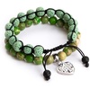image:imageBivei Life Tree Bracelet  Lava Stone Essential Oil Gemstone  Beaded Yoga Meditation Regalite Stone Beach Charm Bracelet SetIdeal for Yoga Beach Daily GiftSea Green