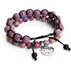 image:imageBivei Life Tree Bracelet  Lava Stone Essential Oil Gemstone  Beaded Yoga Meditation Regalite Stone Beach Charm Bracelet SetIdeal for Yoga Beach Daily GiftPurple