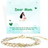 image:imageBivei Mother Gift Bracelets for Women  Amazonite Bracelet Perfect for Daughter Grandma Doublelayered Crystal Bracelets Inspirational Gifts for Sister WifeDear Mom