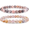8mm Pink Jasper & Sakura Agate (Positive Energy & Love)