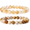 8mm Citrine & Coral Jade (Wealth)
