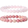 8mm Rose Quartz & Rhodochrosite (Self Love)