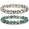 8mm Dalmatian Jasper & Green Jasper (Inner Strength)