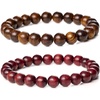 8mm Tiger Skin Wood & Rosewood (Prayer Beads)