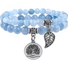 Aquamarine Bracelets Set