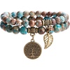 Blue Lace Agate Bracelet Set
