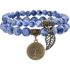 Blue Spotted Jasper Bracelet Set