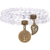 Clear Quartz Bracelet Set
