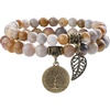 Coral Jade Bracelet Set