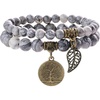 Gray Picasso Jasper Bracelet Set