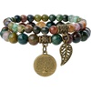 India Agate Bracelet Set