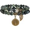 Moss Agate Bracelet Set