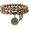 Unakite Bracelet Set