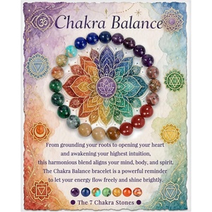 image:imageBivei Protection Crystal Healing Bracelet  8MM Strength Bracelet Spiritual Stretch Beaded Jewelry for Women Men GiftChakra Balance