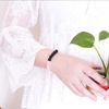 image:image8mm Lava Rock Bracelet  Essential Oil Diffuser Stone Bead Bracelets for Women AromatherapyMatte Clear Quartz Crystal