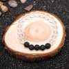 image:image8mm Lava Rock Bracelet  Essential Oil Diffuser Stone Bead Bracelets for Women AromatherapyMatte Clear Quartz Crystal