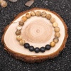 image:image8mm Lava Rock Bracelet  Essential Oil Diffuser Stone Bead Bracelets for Women Stress Relief Aromatherapy BraceletsPicture Jasper